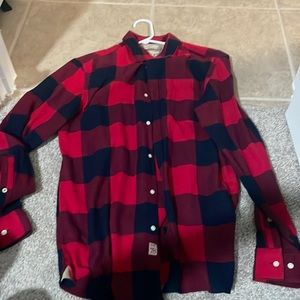 Mens medium banana republic plaid grant fit